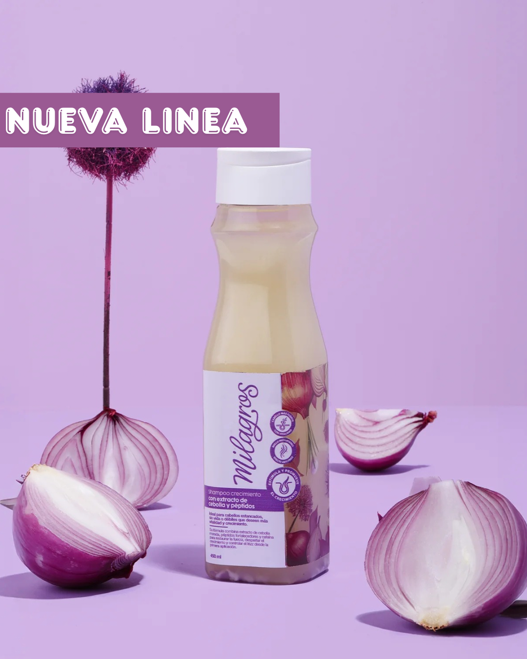 Shampoo Crecimiento Con Extracto de Cebolla y Péptidos
