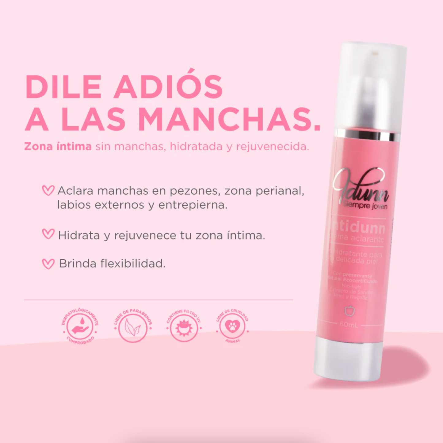 Intidunn crema aclarante íntima