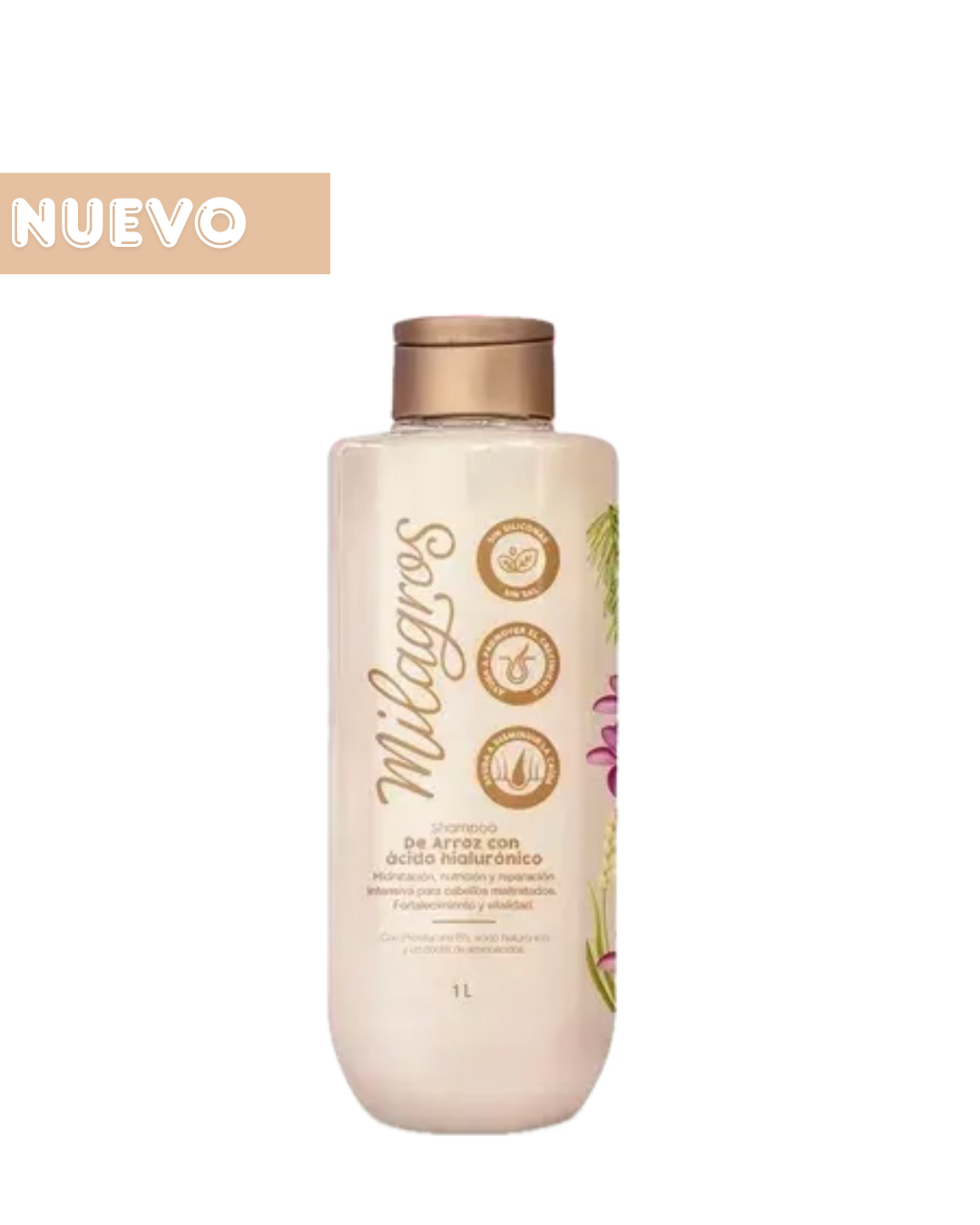 Shampoo Arroz y Ácido Hialuronico 1 Litro