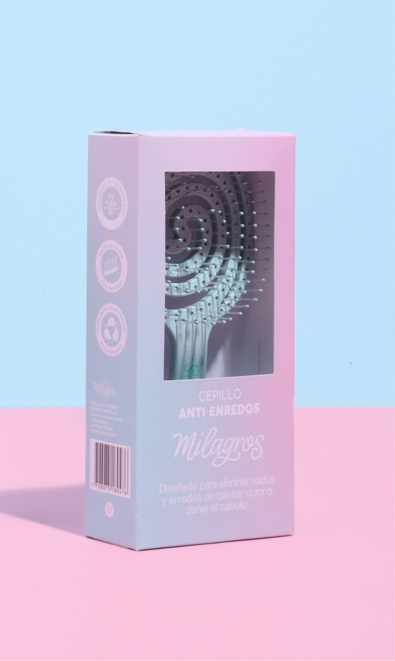 Cepillo Anti-enredos y Masajeador Capilar 2 en 1