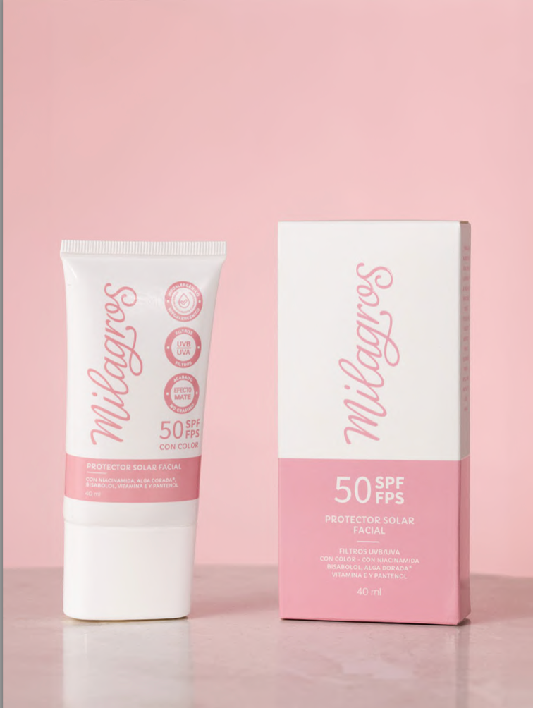Protector Solar Facial con Color