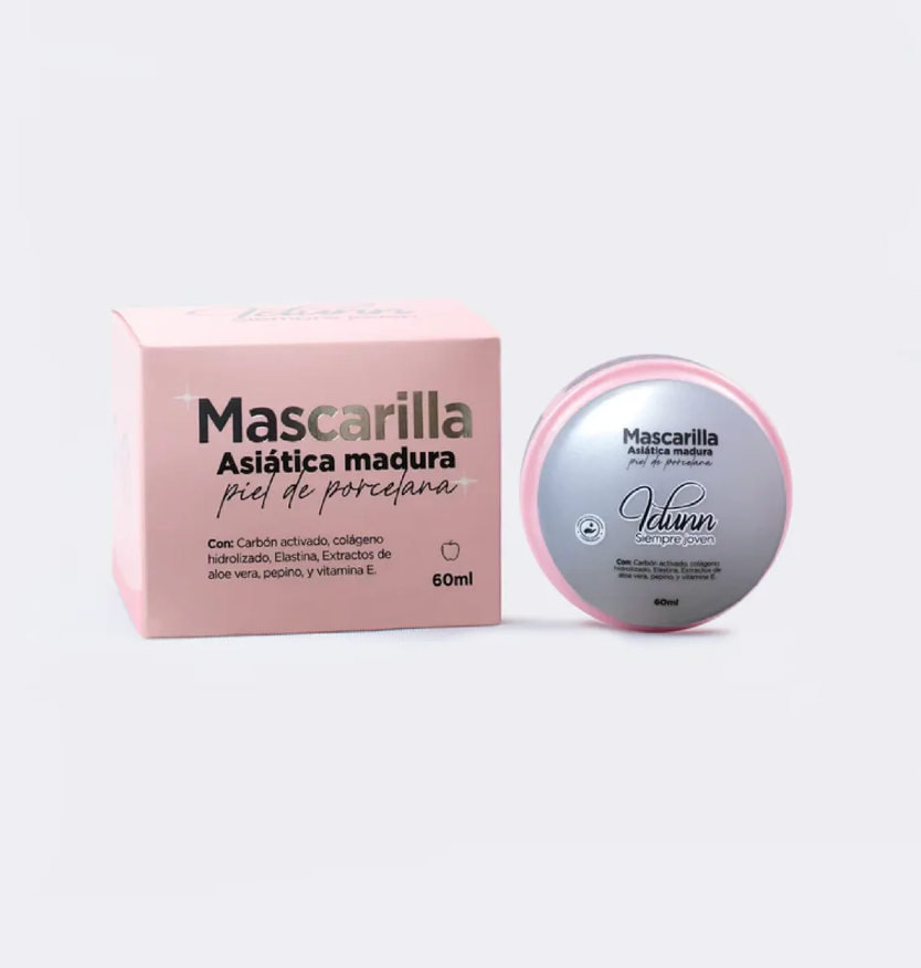 Mascarilla asiática piel de porcelana (pieles maduras) + Aplicador para mascarilla