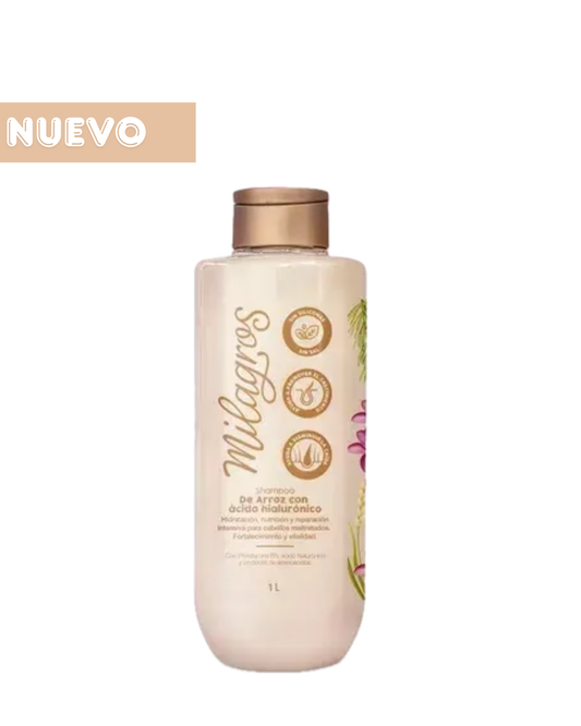 Shampoo Arroz y Ácido Hialuronico 1 Litro