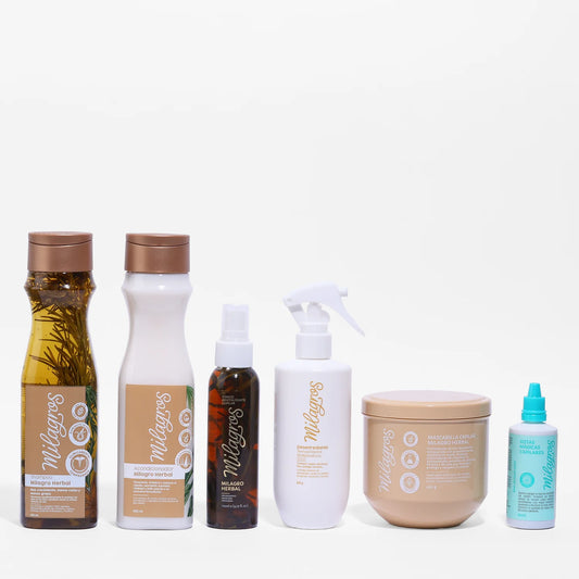 Kit Milagro Herbal Control Grasa, Anticaida y Reparacion Premium