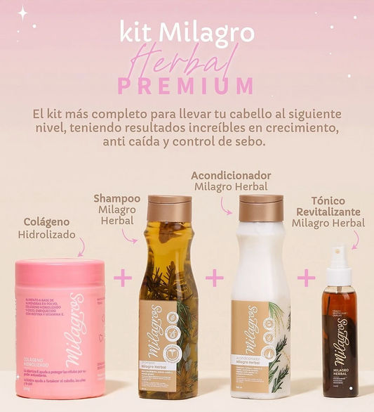 Kit Milagro Herbal Premium